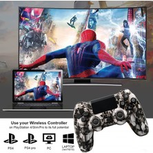 Jingyi P4/pro/slim/pc Için Kablosuz Oyun Denetleyicisi 800MAH Şarj Edilebilir Pil Çift Titreşimli Oyun Denetleyicisi/oyun Joystick/kulaklık Jakı/altı Eksenli Sensör P4 Denetleyici Kablosuz (Yurt Dışından)
