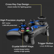 Jingyi Mobile Game Controller, Key Mapping Phone Controller Wireless Mobile Controller Joystick Gamepad For Android Ios (Black Red) (Yurt Dışından)