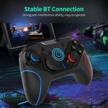 Jingyi Eksenli Jiroskoplu Kablosuz Bt Oyun Denetleyicisi Gamepad Çift Motorlu Titreşim Anahtar/anahtar Lite ile Uyumlu Mavi&kırmızı (Yurt Dışından)