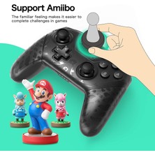 Jingyi Anahtar Desteği Amibo, Uyandırma, Ekran Görüntüsü ve Titreşim Işlevleriyle Uyumlu Kablosuz Pro Denetleyici Gamepad (Yurt Dışından)