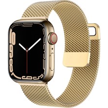 Jingyi Apple Watch Band 45MM 44MM 42MM ile Uyumlu, Iwatch Serisi Için Paslanmaz Çelik Erkek ve Kadın Örgü Kayış Yedek Bant (Yurt Dışından)