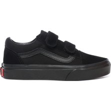 Vans Siyah Erkek Çocuk Süet Kanvas Yürüyüş Ayakkabısı VN000VHEENR1 Old Skool V