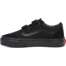 Vans Siyah Erkek Çocuk Süet Kanvas Yürüyüş Ayakkabısı VN000VHEENR1 Old Skool V