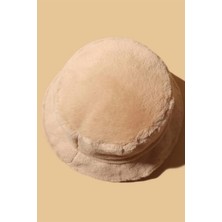 Bahels Camel Peluş Yumuşak Dokulu Bucket Şapka