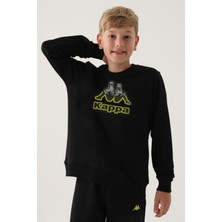 Kappa Erkek Çocuk Siyah Sweatshirt