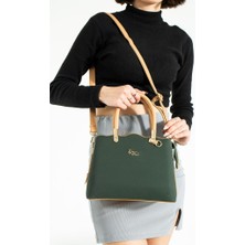 Impolo Nadia Yeşil Kadın Omuz Çantası 21X29 Ebatında