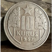 Kovak & Kailyn Türkiye 1937 Yılı 10 Kuruş - Ççt