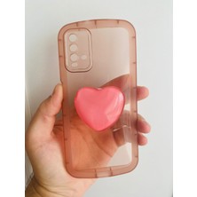 Benedetto Xiaomi Mi 9t Kamera Korumalı Popsocketli Pembe Kılıf