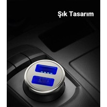 Coofbe Hc Seri Turbo Şarj 45W Araç Şarjı USB + Type-C Girişli Qc3.0 Araç Çakmaklık Şarj Başlığı