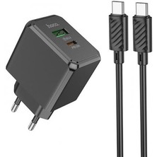 Coofbe Hc Seri Şarj Akım Korumalı 20W Type-C USB Girişli Şarj Başlığı ve 1mt Type-C Kablo Şarj Seti