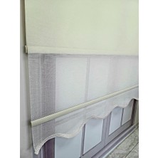 Bbb Keten Kumaşlı Çift Mekanizmalı Tül Stor Perde MT3000