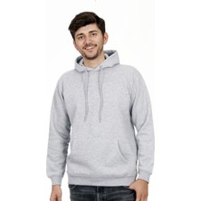 Hescaa Unisex Kapşonlu Gri Sweatshirt