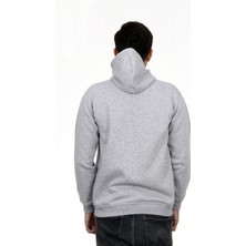 Hescaa Unisex Kapşonlu Gri Sweatshirt