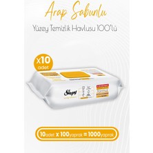 Sleepy Easy Clean Arap Sabunu Katkılı Yüzey Temizlik Havlusu 100 x 10 Adet (1000 Yaprak)