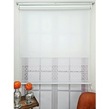 Bbb Çift Mekanizmalı Keten Lazer Kesim Tül ve Stor Perde MLT1050