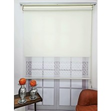 Bbb Çift Mekanizmalı Keten Lazer Kesim Tül ve Stor Perde MLT1050