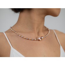 Flechazo Jewelry Doğal Incili Dorika Detaylı Kolye