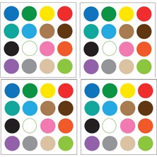 Hdg Mıknatıslı Manyetik Renkler Sticker Etiketler 2 cm Çap