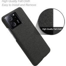 LR Joyful Xiaomi 13T Pro, Kumaş+Sert Pc Koruyucu Telefon Kapak Kılıfı Ince Fit Telefon Kabuğu (Yurt Dışından)