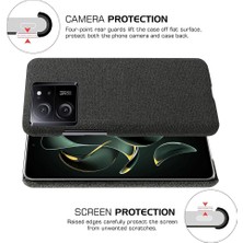 LR Joyful Xiaomi 13T Pro, Kumaş+Sert Pc Koruyucu Telefon Kapak Kılıfı Ince Fit Telefon Kabuğu (Yurt Dışından)