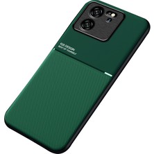 LR Joyful Xiaomi 13T Pro-Cratch Anti-Cratch Telefon Kapağı Dahili Metal Sac Telefon Kılıfı Pu Deri+Tpu Kabuğu (Yurt Dışından)