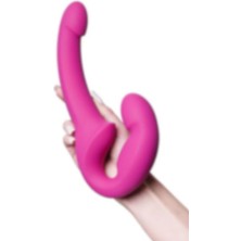 Ada Marketing 23 cm Strapon Belden Baglamali Vibrator Pembe Titresimli Dildo Klitoris Uyaricili Cinsel Oyuncak