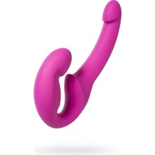 Ada Marketing 23 cm Strapon Belden Baglamali Vibrator Pembe Titresimli Dildo Klitoris Uyaricili Cinsel Oyuncak