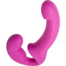 Ada Marketing 23 cm Strapon Belden Baglamali Vibrator Pembe Titresimli Dildo Klitoris Uyaricili Cinsel Oyuncak