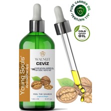 Young Souls Aromatherapy Walnut Carrier Oil ( Cold Pressed ) Ceviz Bitkisel Taşıyıcı Yağ ( Soğuk Sıkım ) 100 ml