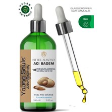 Young Souls Aromatherapy Bitter Almond Carrier Oil ( Cold Pressed ) Acı Badem Bitkisel Taşıyıcı Yağ ( Soğuk Sıkım ) 100 ml