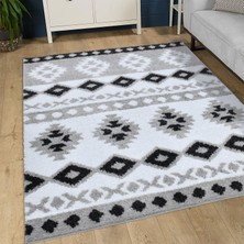 Giza Home Mystique Gri Yumuşak Peluş Post Shaggy Çocuk Odası Oturma Odası Salon Mutfak Halısı F788O_YM14 160 x 230 cm