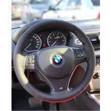 M&R Otokilif Aksesuar Bmw Araca Özel Noktalı Orijinal Deri Direksiyon Kılıfı