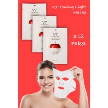 Xolotex 3 Adet Anında Aydınlatıcı Vitamin Maskesi Krem Toning Light Sticking Tüm Cilt Tipleri İçin Canlandırıcı