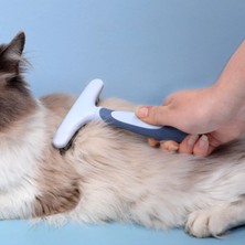 Hanyang gri Evcil Hayvan Bakım Tarağı Çift Sıralı Pi mler Astar Tırmık Büyük Orta Uzun Saçlı Köpek Düğü mlü Tarak Evcil Hayvan Dökülme Aracı Kediler ve Köpekler Için (Yurt Dışından)
