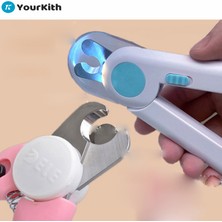 Hanyang S-Pink Yourkith Evcil Hayvan Tırnak Makası LED Hayvan Bakım Makası Tırnak Malzemeleri Profesyoneller Için Dosya ile Köpekler Kediler Için Evcil Hayvan Ürünleri (Yurt Dışından)