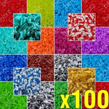 Hanyang Mix C S Kediler Için 100 Adet Yumuşak Tırnak Kapağı + 5x Yapıştırıcı + 5x Aplikatör /* Xs, S, M, L, Kapak, Kedi, Pençe, Pençe, Zot */ (Yurt Dışından)