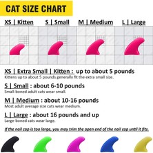 Hanyang Mor L 20 Adet Renkli Kedi Tırnak Kapakları Yumuşak Kedi Pençesi Yumuşak Paws Ücretsiz Yapışkanlı Tutkal Pet Tırnak Koruyucu Kapak (Yurt Dışından)