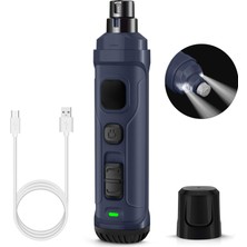 Hanyang N50 Koyu Mavi Pawsunday Köpek Tırnak Öğütücü 2 Led Işık İle 8000-10000 Rpm Köpek Kedi Ve Küçük Hayvan Için Elektrikli Pet Tırnak Giyotin (Yurt Dışından)