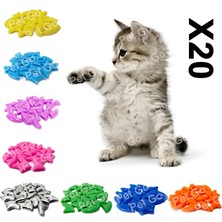 Hanyang Sarı S 20 Adet Yumuşak Kedi Tırnak Kapakları / Kedi Tırnak Kapağı / Pençe Pençesi / Ücretsiz Tutkal ve Aplikatör ile Pet Silikon Tırnak Koruyucu / Boyut Xs S M L (Yurt Dışından)