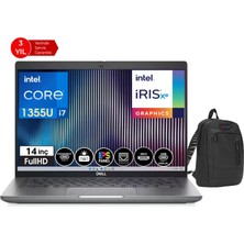 Dell Latıtude 5440 13.nesil Intel I7 1355U 8 GB 256GB SSD 14" Dos Fhd Dizüstü Bilgisayar DLN025L54401401+WEBLEGELSINÇANTA