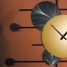 Dynamic Time - Sessiz Metal Duvar Saati - Modern Ev Ofis Dekorasyonları - Duvar Saatleri - APS139