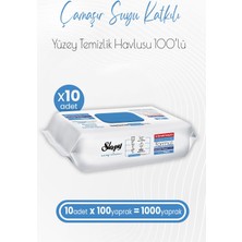 Sleepy Easy Clean Çamaşır Suyu Katkılı Yüzey Temizlik Havlusu 100 x 10 Adet (1000 Yaprak)