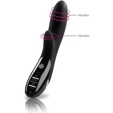 Ada Marketing Daring Elektirikli ve Titreşimli Premium Vibratör Siyah 27 cm Bdsm Vibratörü Cinsel Oyuncak