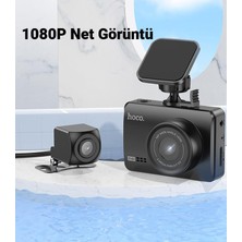 Polham Hc Series Universal 2in1 Dijital Ekranlı 1080P Ön ve Arka Çift Kameralı Araç Içi Kamera, 1080P Full Hd Geniş Açılı Kamera, Sürüş Kayıt Edici