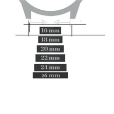 Rekor BLKT.2.888 Nstime Hakiki Deri Anti Allergic Kroko Desen 16 mm Kahverengi Renk Saat Kordonu