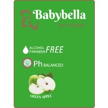 baby bella Babybella Apple Islak Mendil 120 Yaprak 12'li Set