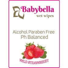 baby bella Babybella Wild Strawberry Islak Mendil 120 Yaprak 12'li Set