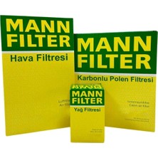 Mann Fılter Uzmanparça Skoda Octavia 1.6 Tdı Dizel Mann Filtre Bakım Seti 2013-2019 | Hava+Yağ+Karbonlu Polen