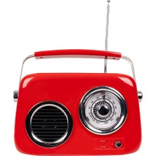 Kozmos FB-R302-RD Kırmızı Retro Radyo ve Bluetooth Hoparlör