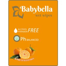 baby bella Babybella Bodrum Mandarin Islak Mendil 120 Yaprak 12'li Set